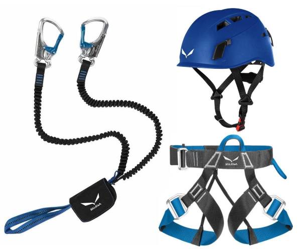 Klettersteigset Salewa Premium Attac + Salewa Gurt Via Ferrata Evo + Helm Toxo