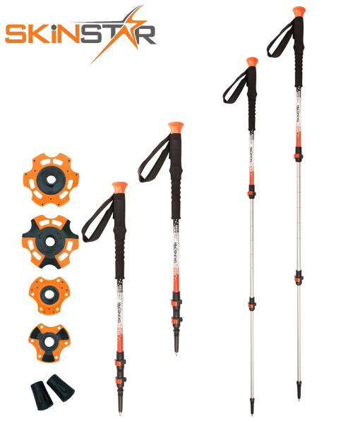 SkinStar T1 Tourenstock, Wanderstock, Trekkingstock, Skistock, Skitourenstock
